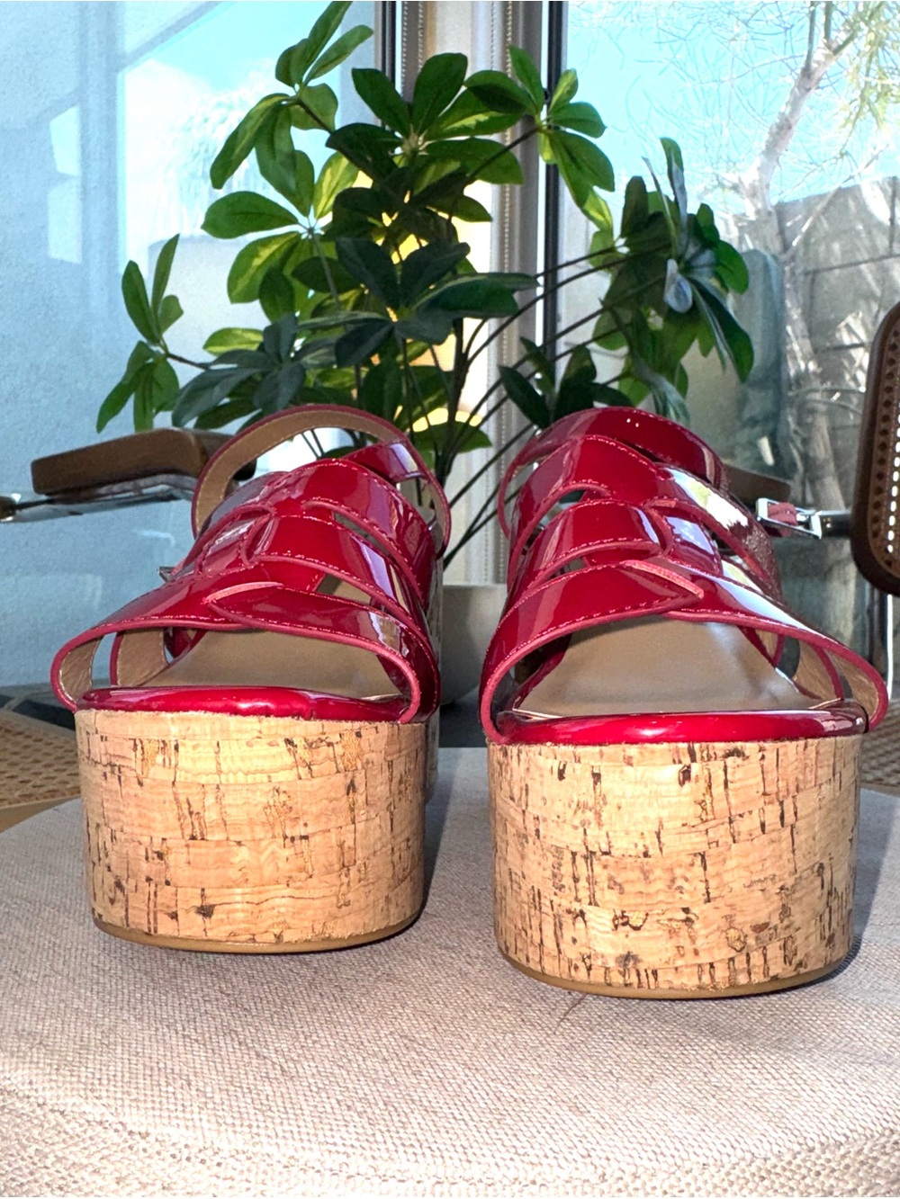 Red Platform Sandals-NEW! - Picture 3 of 7